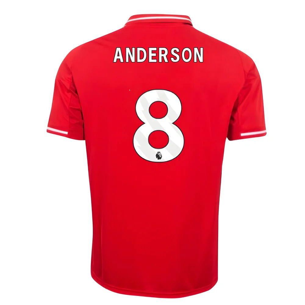 25-26 Nottingham Forest Home ANDERSON 8 Jersey