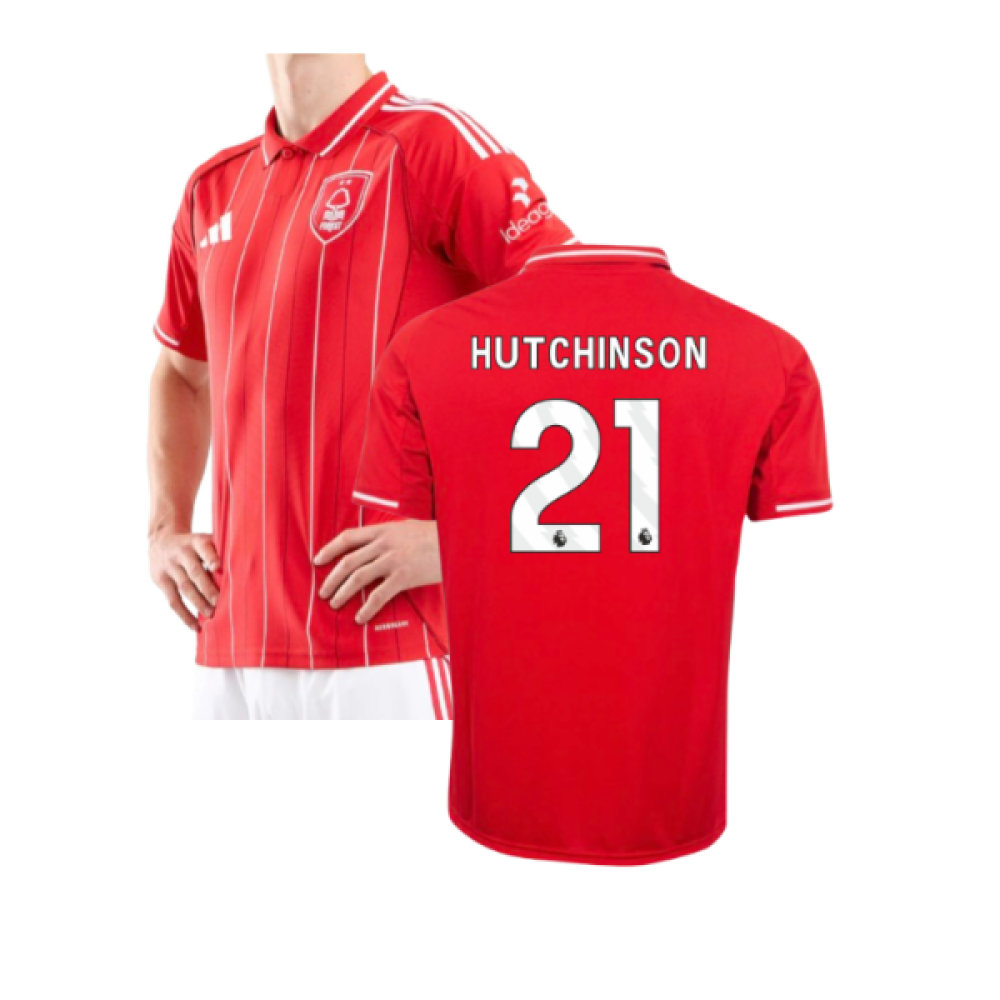 25-26 Nottingham Forest Home Hutchinson 21 Jersey