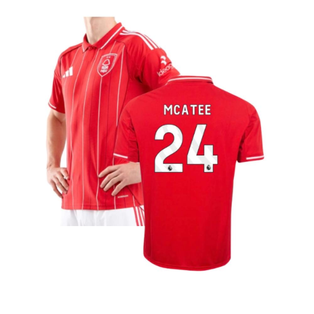 25-26 Nottingham Forest Home McAtee 24 Jersey