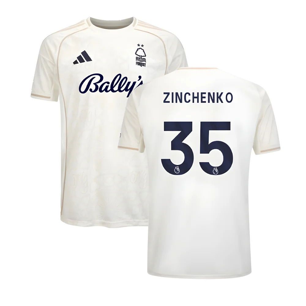 25-26 Nottingham Forest Away ZINCHENKO 35 Jersey