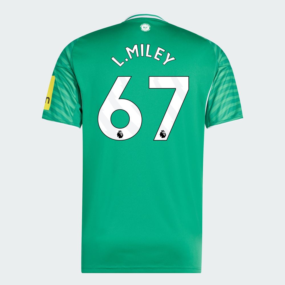 25-26 Newcastle United Away L.MILEY 67 Jersey
