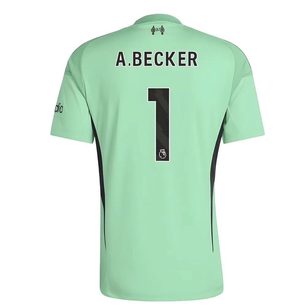 Liverpool Alisson Becker #1 Green Goalkeeper Jersey 2025/26