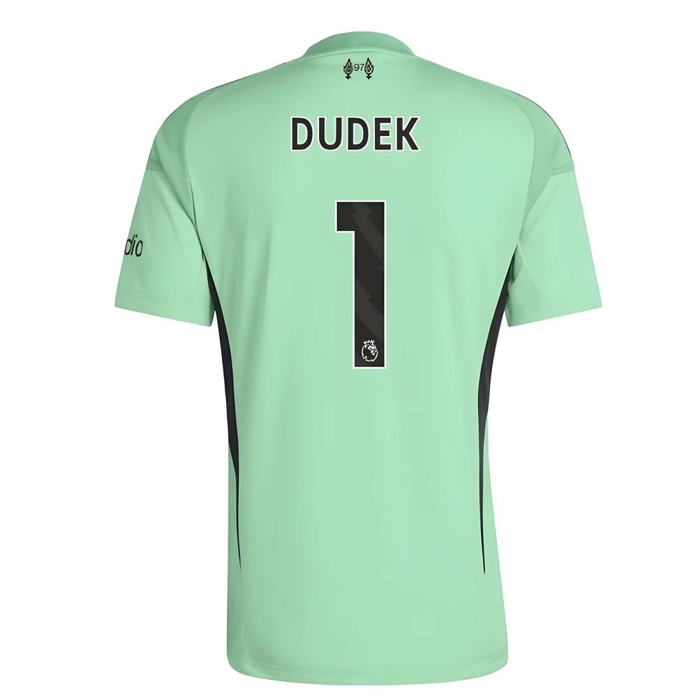 Liverpool Dudek #1 Green Goalkeeper Jersey 2025/26