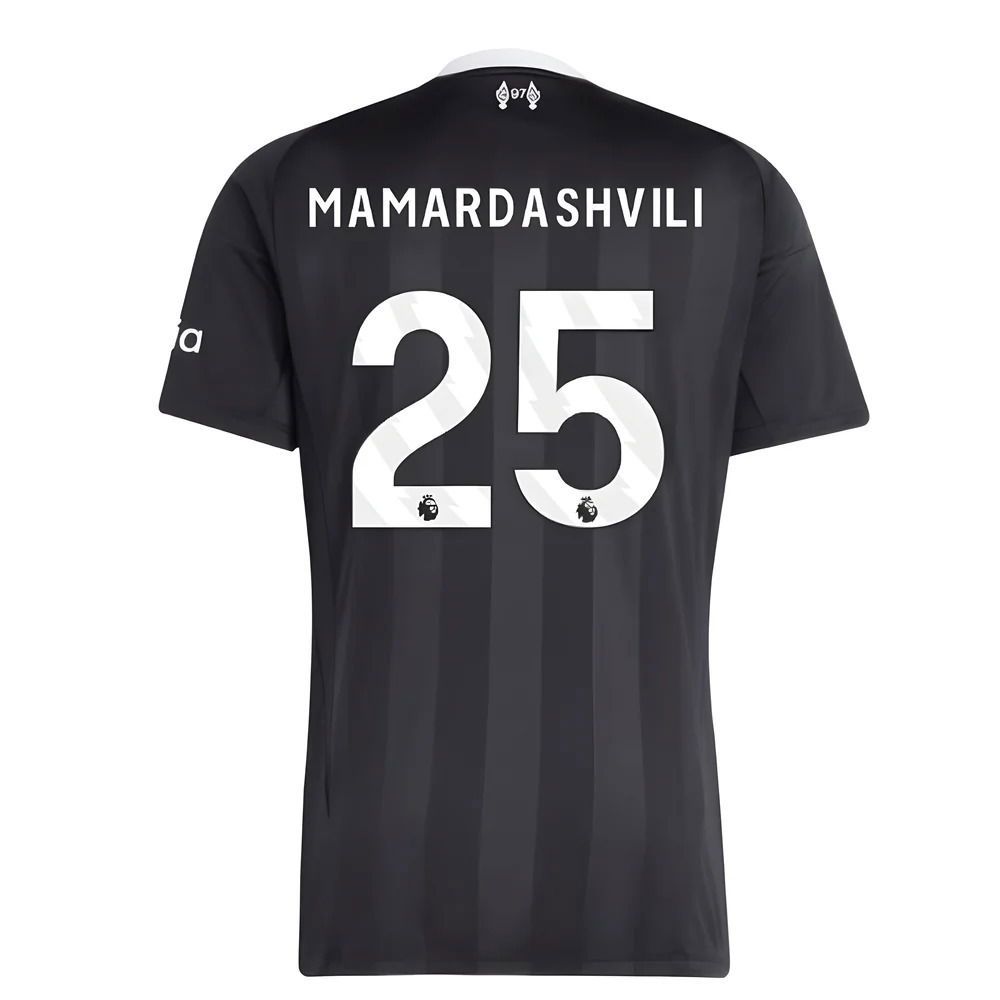 Liverpool Mamardashvili #25 Black Goalkeeper Jersey 2025/26