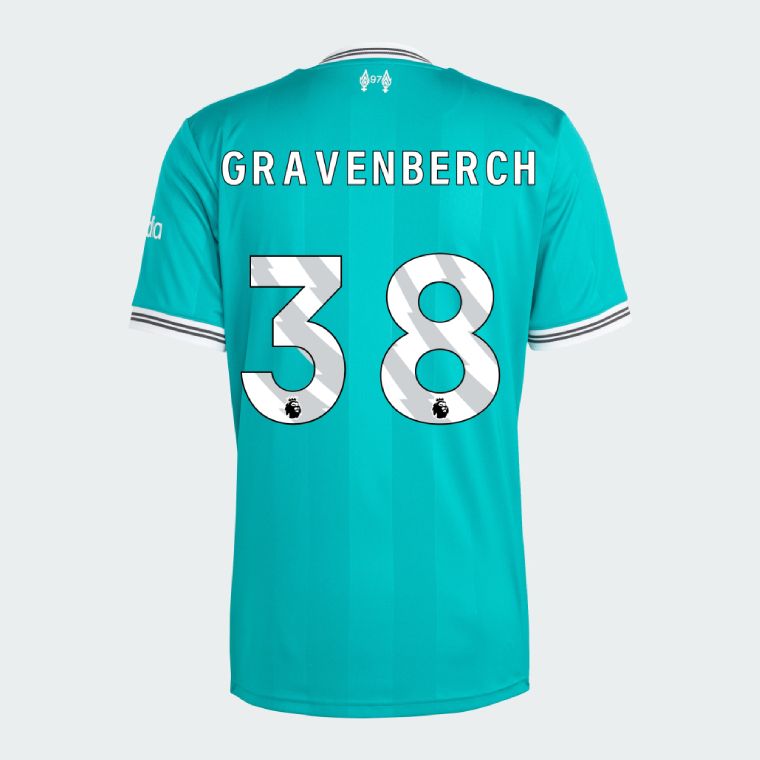 25-26 Liverpool Third GRAVENBERCH 38 Jersey