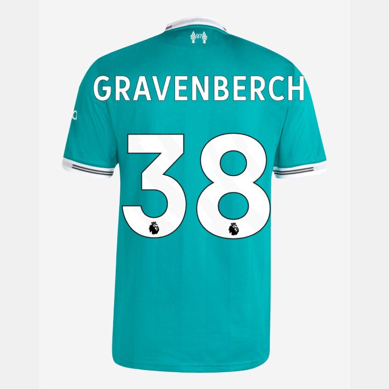 25-26 Liverpool Third GRAVENBERCH 38 Jersey (Player Version）