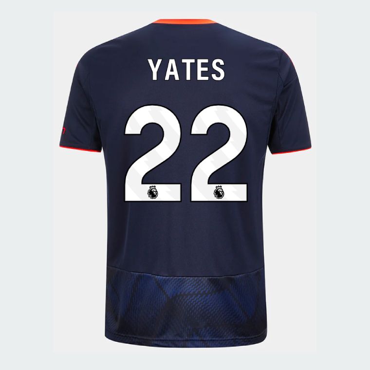 25-26 Nottingham Forest Third YATES 22 Jersey