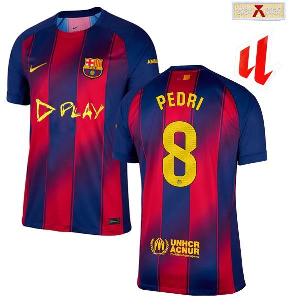 Barcelona Ed Sheeran x El Clásico Pedri 8 Home Limited Edition Jersey 2025/26