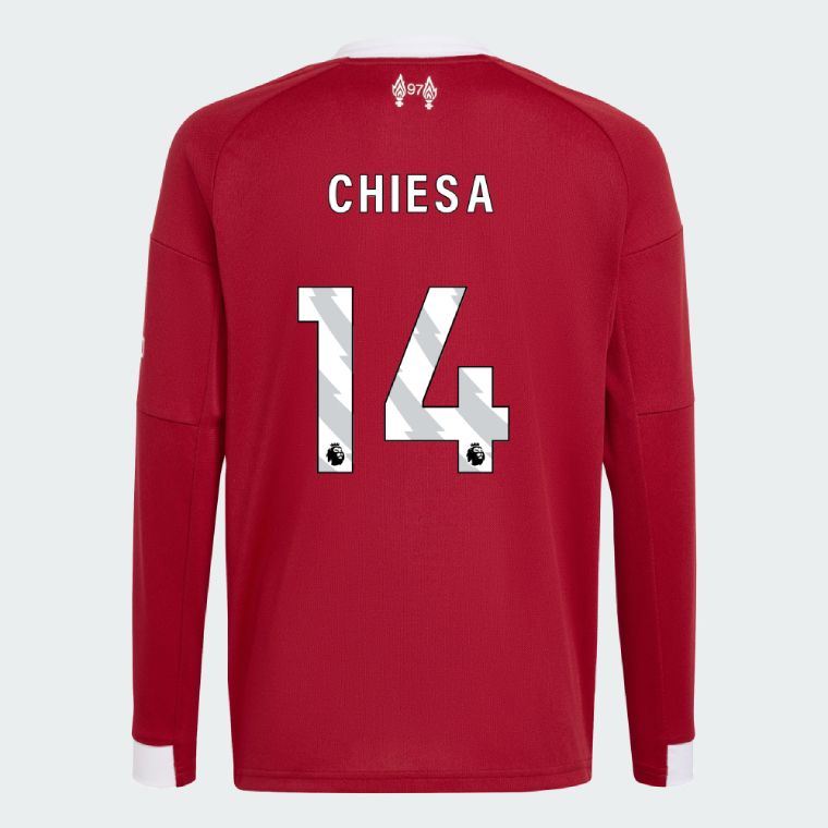 25-26 Liverpool Home CHIESA 14 Long Sleeve Jersey
