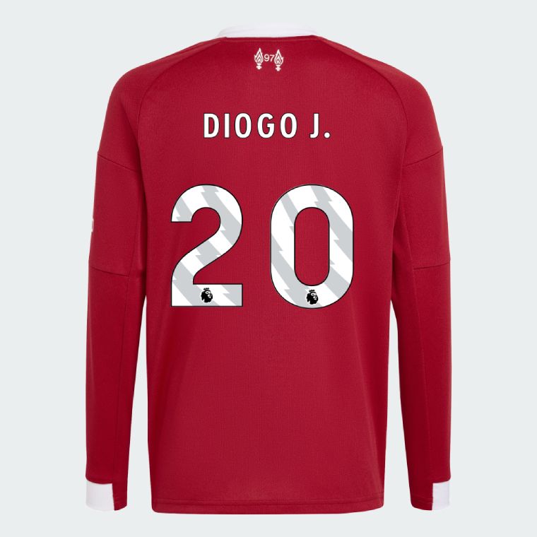 25-26 Liverpool Home DIOGO J. 20 Long Sleeve Jersey