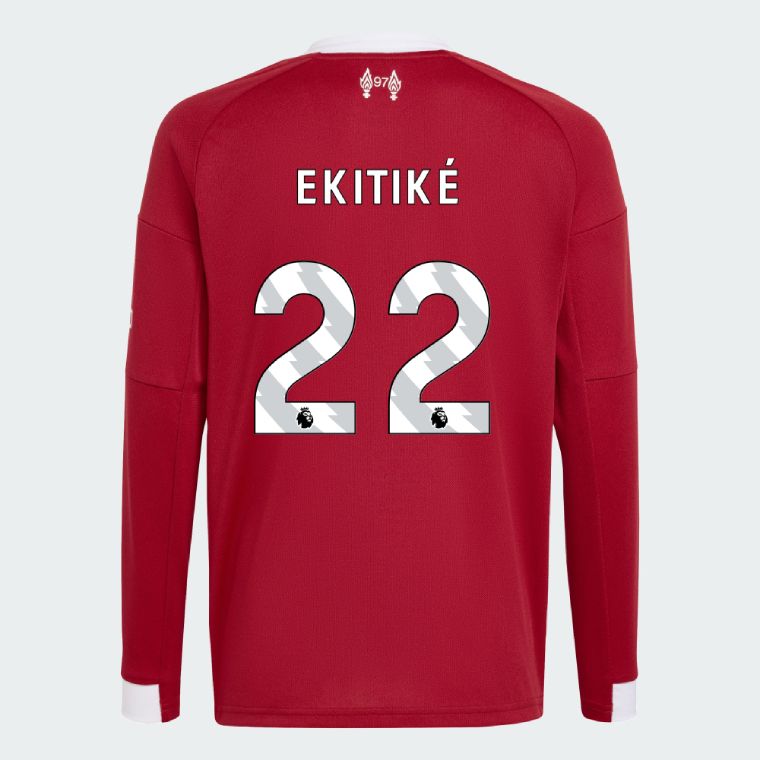 25-26 Liverpool Home EKITIKÉ 22 Long Sleeve Jersey