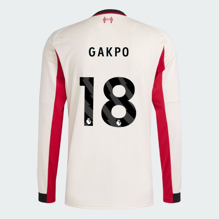25-26 Liverpool Away GAKPO 18 Long Sleeve Jersey