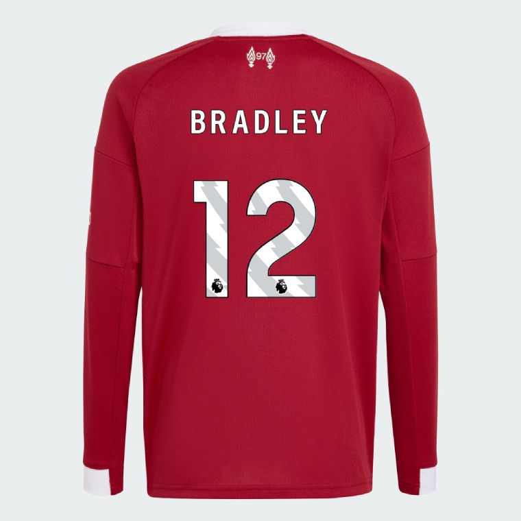 25-26 Liverpool Home BRADLEY 12 Long Sleeve Jersey