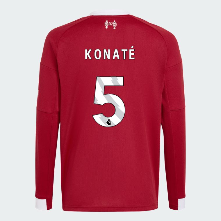 25-26 Liverpool Home KONATÉ 5 Long Sleeve Jersey