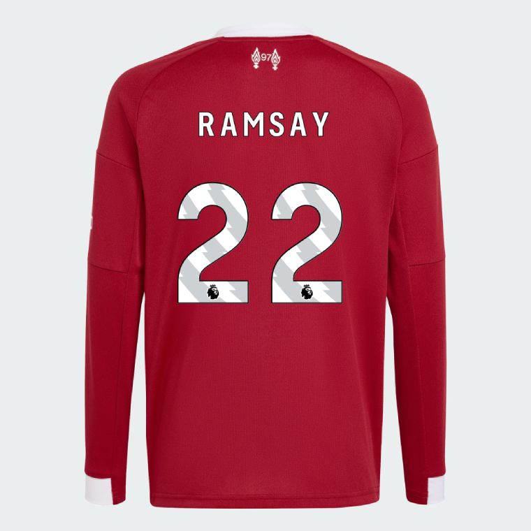 25-26 Liverpool Home RAMSAY 22 Long Sleeve Jersey