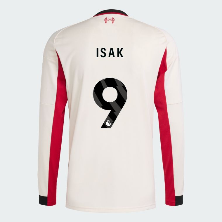 25-26 Liverpool Away ISAK 9 38 Long Sleeve Jersey