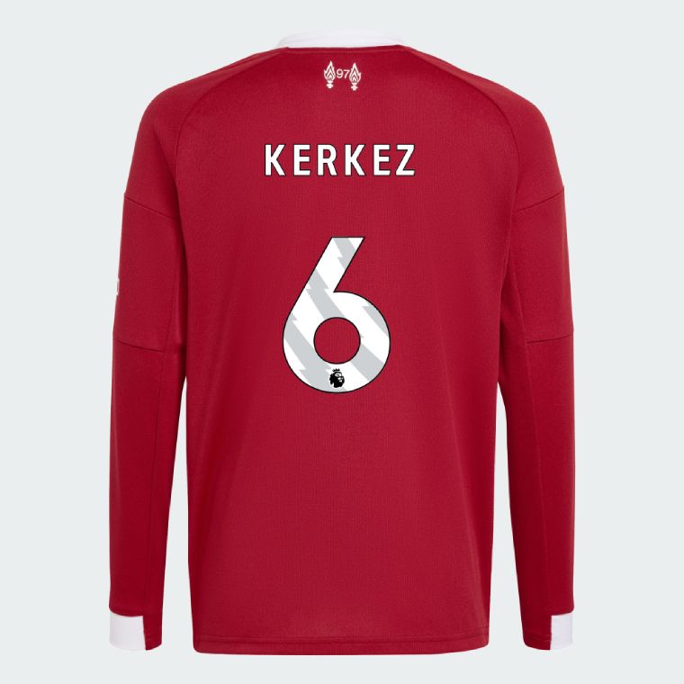 25-26 Liverpool Home KERKEZ 6 Long Sleeve Jersey