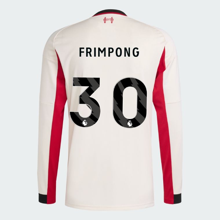 25-26 Liverpool Away FRIMPONG 30 Long Sleeve Jersey