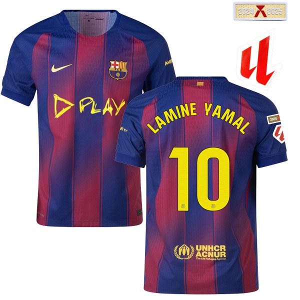 Barcelona Ed Sheeran x El Clásico Lamine Yamal 10 Home Limited Edition Jersey 2025/26  (Player Version)