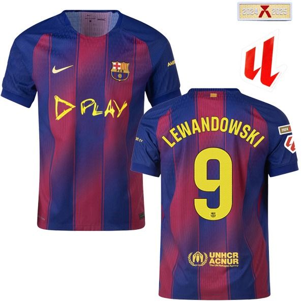 Barcelona Ed Sheeran x El Clásico Lewandowski 9 Home Limited Edition Jersey 2025/26 (Player Version)