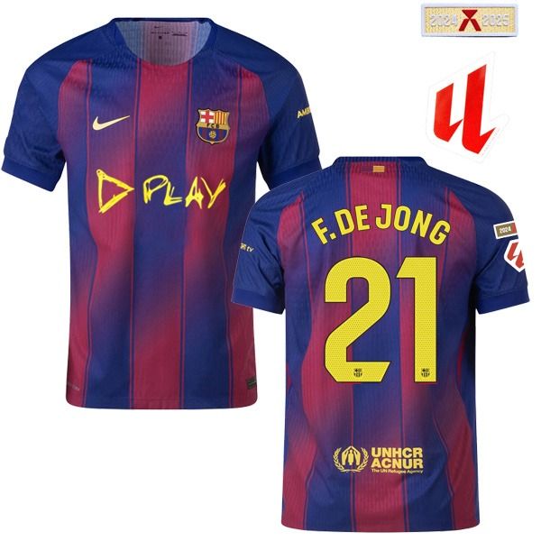 Barcelona Ed Sheeran x El Clásico F. De Jong 21 Home Limited Edition Jersey 2025/26(Player Version)