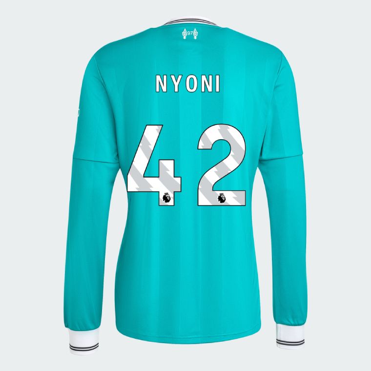 25-26 Liverpool Third NYONI 42 Long Sleeve Jersey