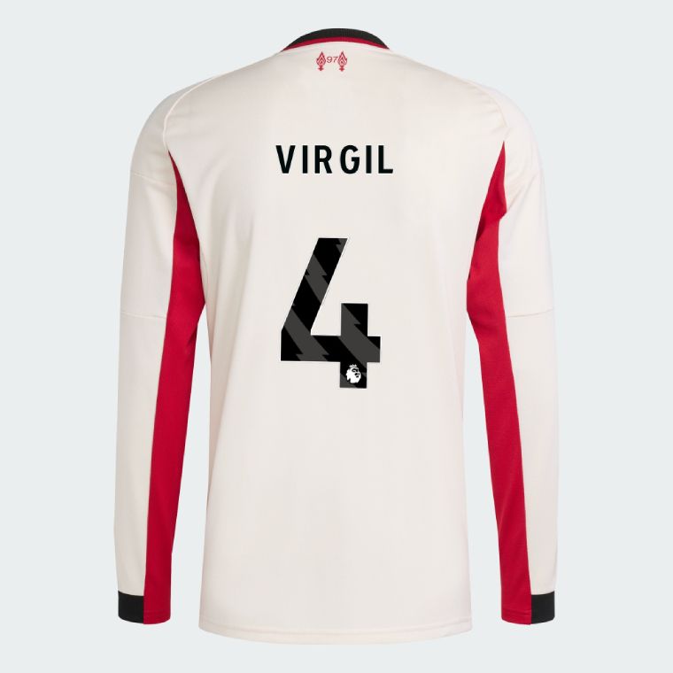 25-26 Liverpool Away VIRGIL 4 Long Sleeve Jersey