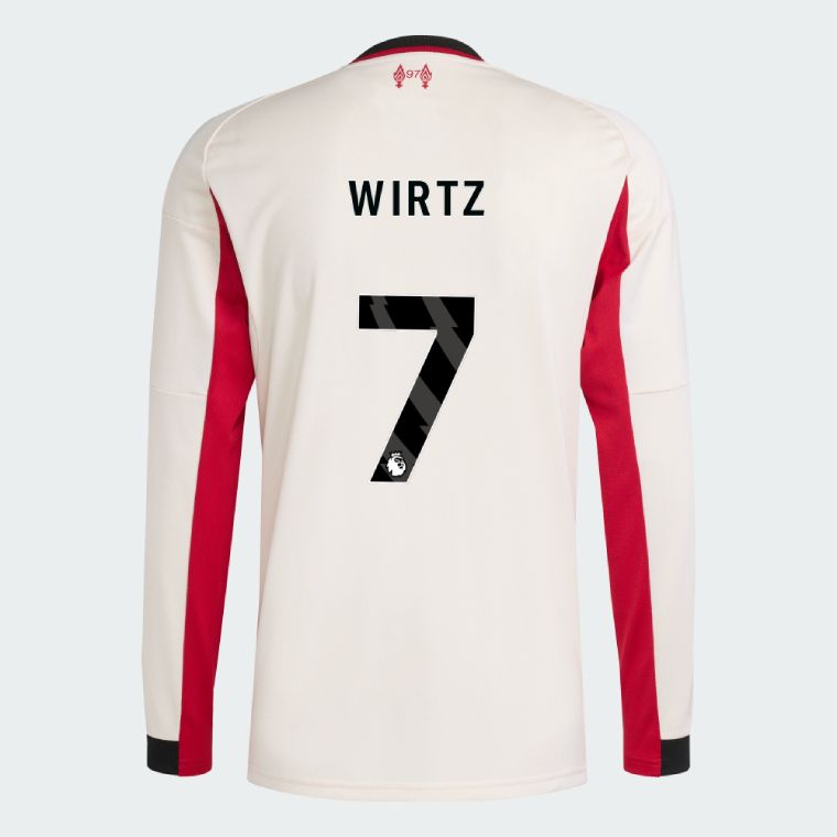 25-26 Liverpool Away WIRTZ 7 Long Sleeve Jersey