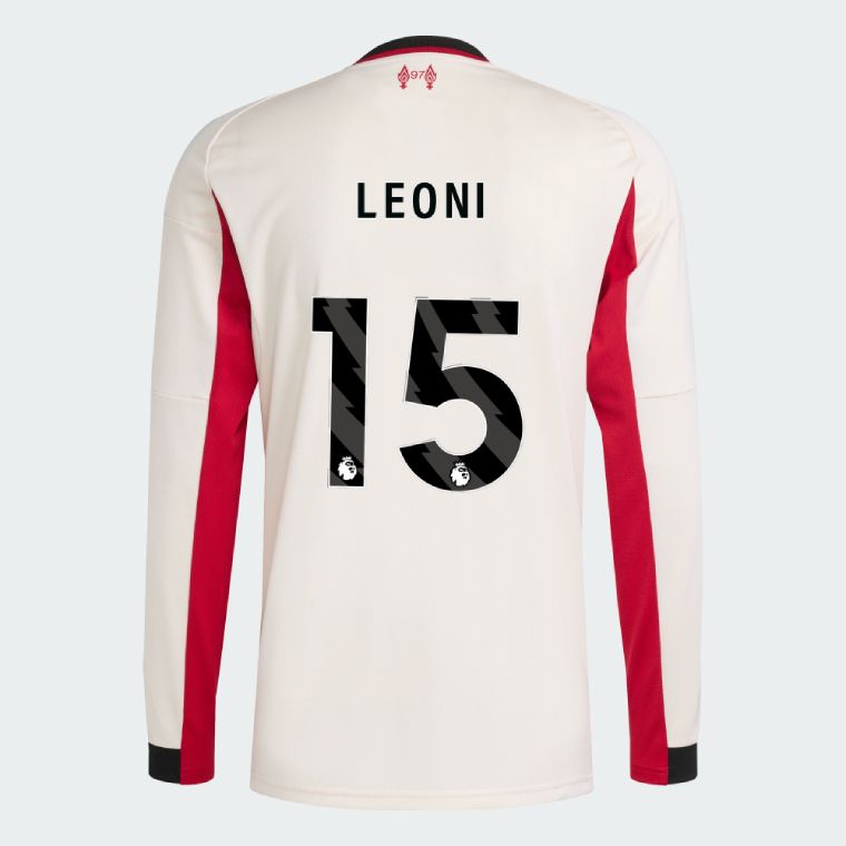 25-26 Liverpool Away LEONI 15 Long Sleeve Jersey