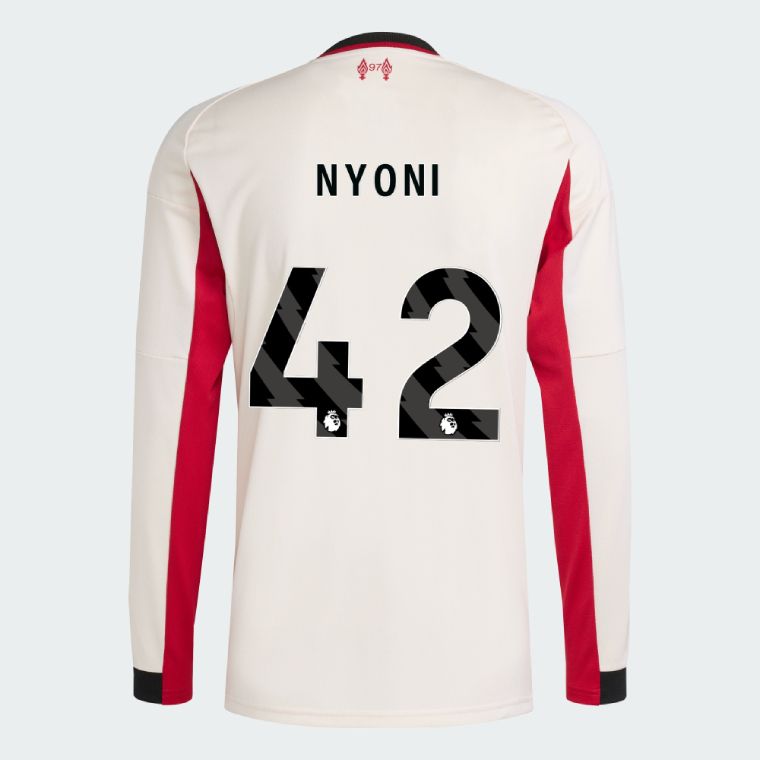 25-26 Liverpool Away NYONI 42 Long Sleeve Jersey
