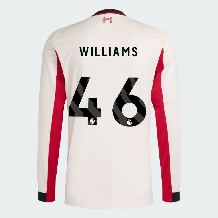 25-26 Liverpool Away WILLIAMS 46 Long Sleeve Jersey