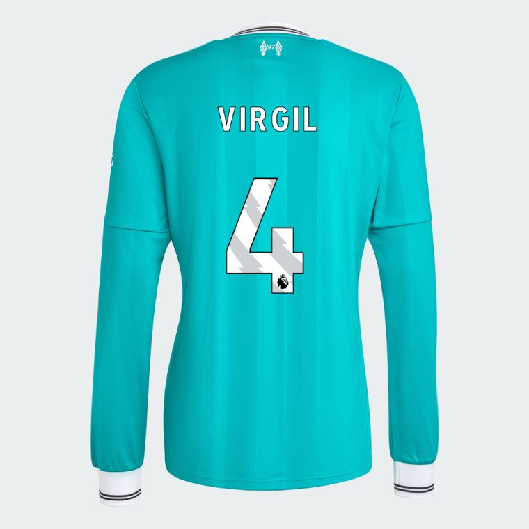 25-26 Liverpool Third VIRGIL 4 Long Sleeve Jersey