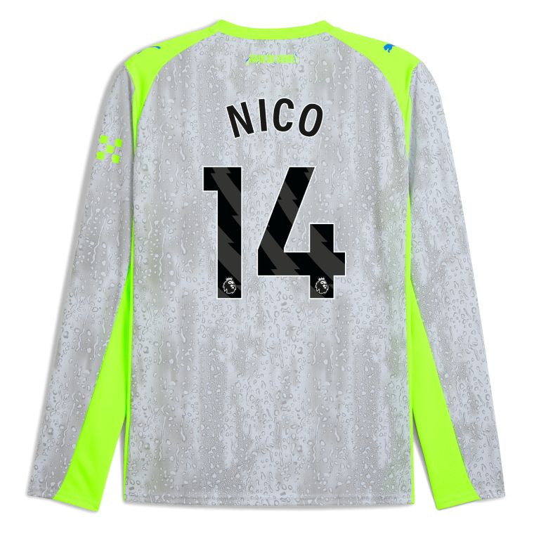 25-26 Manchester City Third NICO 14 Long Sleeve Jersey
