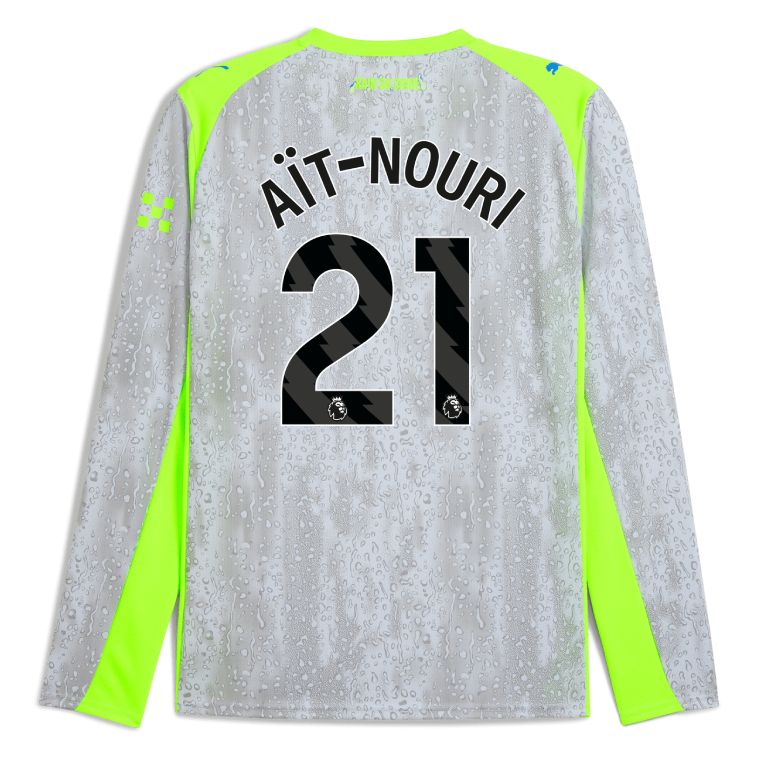25-26 Manchester City Third AÏT-NOURI 21 Long Sleeve Jersey