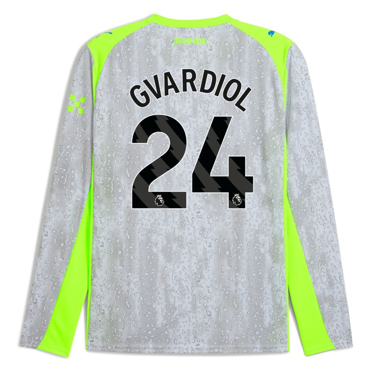 25-26 Manchester City Third GVARDIOL 24 Long Sleeve Jersey