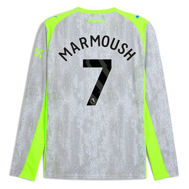 25-26 Manchester City Third MARMOUSH 7 Long Sleeve Jersey