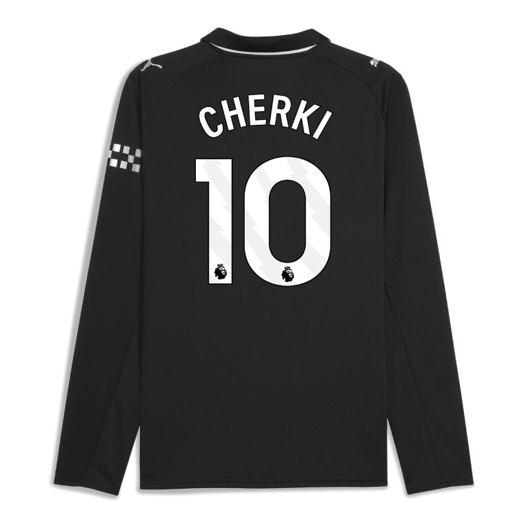 25-26 Manchester City Away CHERKI 10 Long Sleeve Jersey