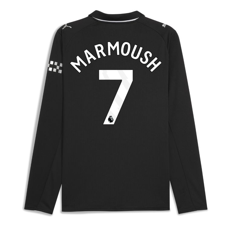 25-26 Manchester City Away MARMOUSH 7 Long Sleeve Jersey