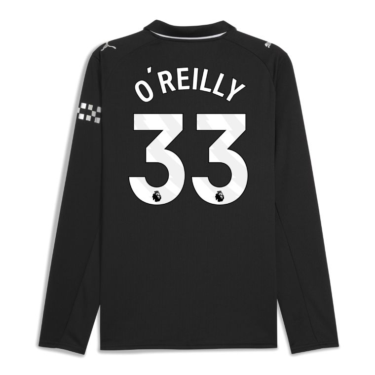 25-26 Manchester City Away O&#39;REILLY 33 Long Sleeve Jersey