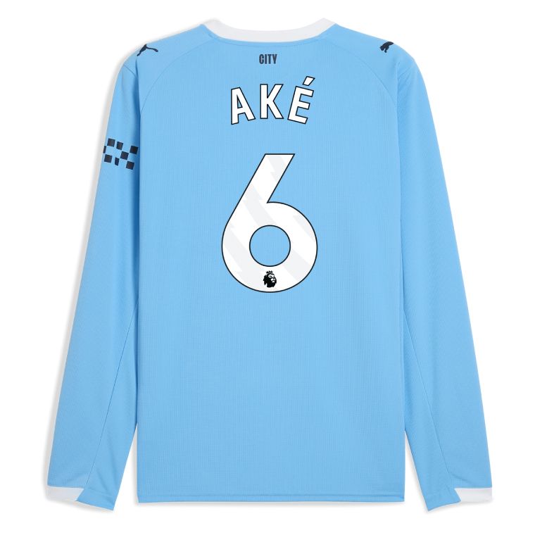 25-26 Manchester City Home AKÉ 6 Long Sleeve Jersey