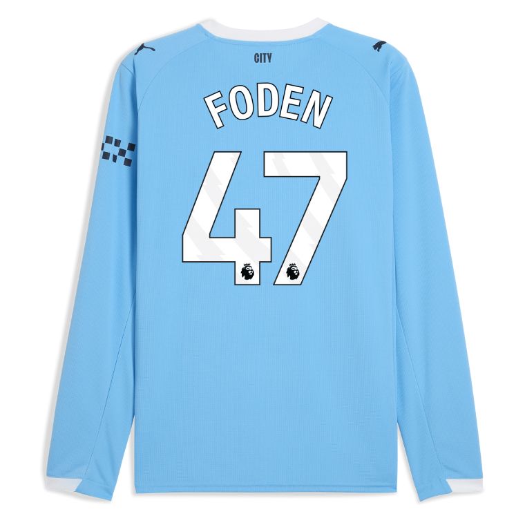 25-26 Manchester City Home FODEN 47 Long Sleeve Jersey
