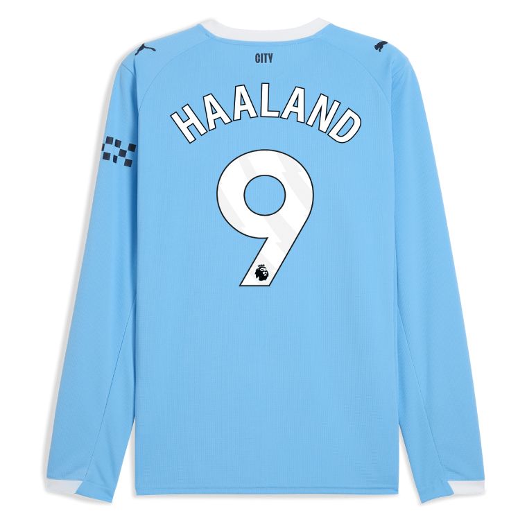 25-26 Manchester City Home HAALAND 9 Long Sleeve Jersey