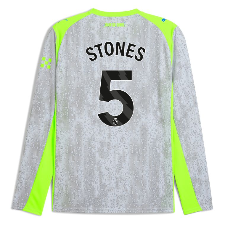 25-26 Manchester City Third STONES 5 Long Sleeve Jersey