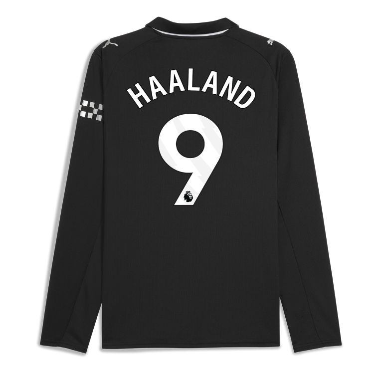 25-26 Manchester City Away HAALAND 9 Long Sleeve Jersey