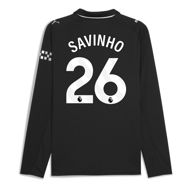 25-26 Manchester City Away SAVINHO 26 Long Sleeve Jersey