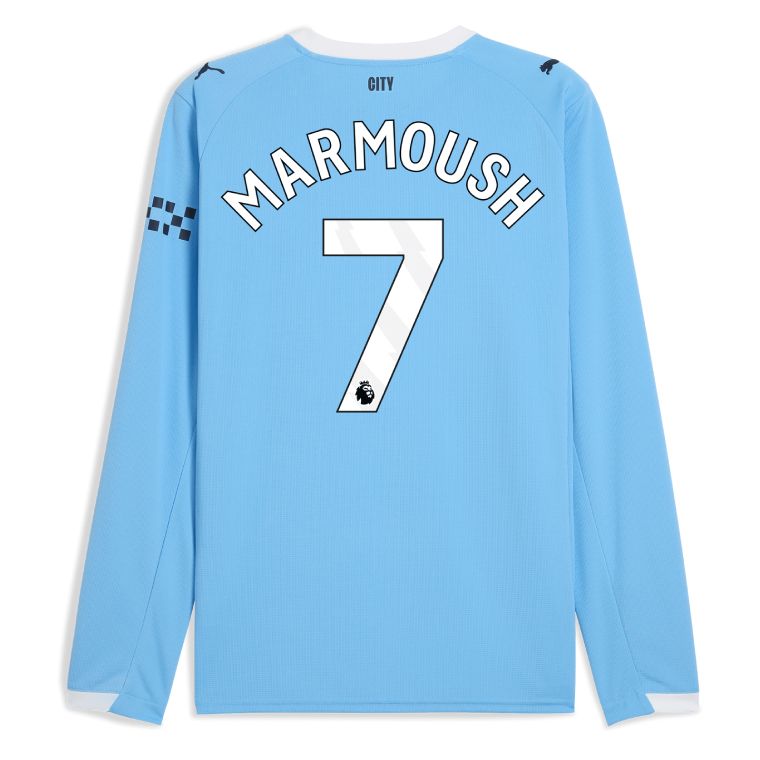25-26 Manchester City Home MARMOUSH 7 Long Sleeve Jersey