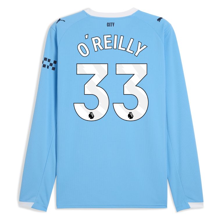 25-26 Manchester City Home O'REILLY 33 Long Sleeve Jersey