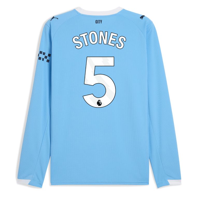 25-26 Manchester City Home STONES 5 Long Sleeve Jersey