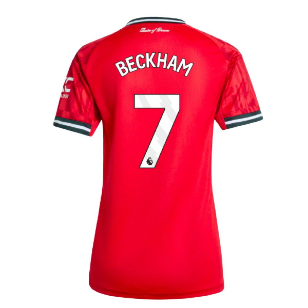 Manchester United Beckham 7 Home Women Jersey 2025/26
