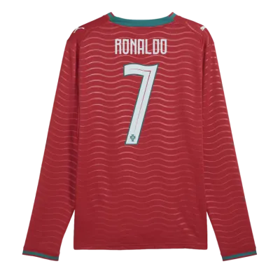 Portugal Home  Cristiano Ronaldo #7 Stadium Jersey Men's Long Sleeve World Cup 2026 Jersey